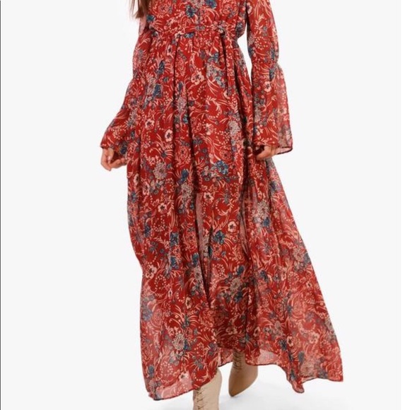 BooHoo Black Floral Maxi Dress - Picture 2 of 5